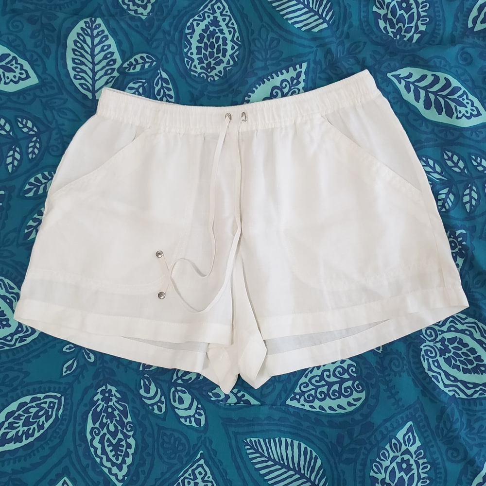 Max Studio Linen Shorts Size Large EUC